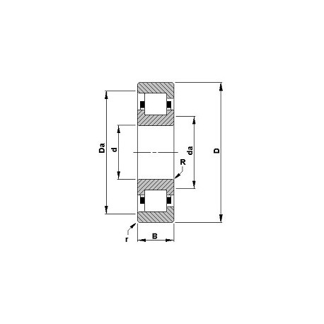 Подшипник 53RIF241 чертеж