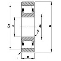 Чертеж подшипника 53RIN241