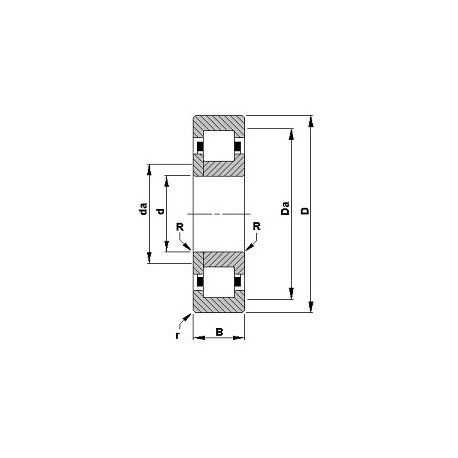 Подшипник 53RIT241 чертеж