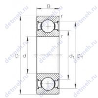 Чертеж подшипника 6034MC3E