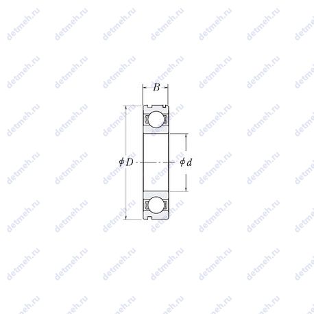 Подшипник 83B551ASH29T2CS41 чертеж