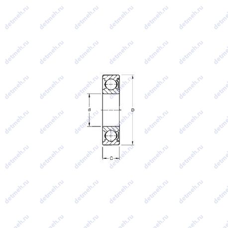 Подшипник 9100KD чертеж