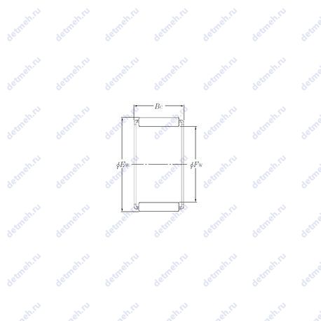Подшипник PCJ445016 чертеж