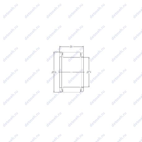 Подшипник PK30x38x17.8X1 чертеж
