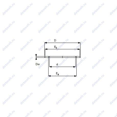 Подшипник AXK 0821 TN чертеж