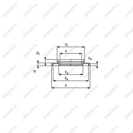 Подшипник AXW 25 чертеж