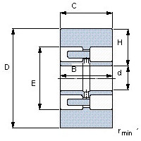 Чертеж подшипника BC2B 319343 B