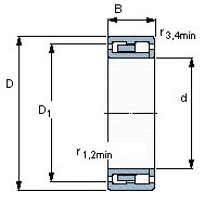 Чертеж подшипника BC2B 320041