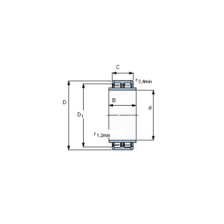Подшипник BC2B 320117/HA4 чертеж