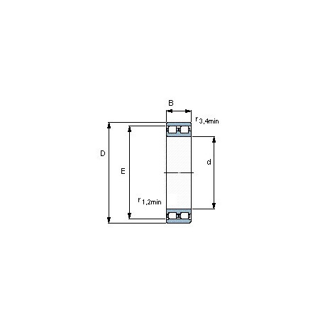 Подшипник BC2B 326372/HA1 чертеж