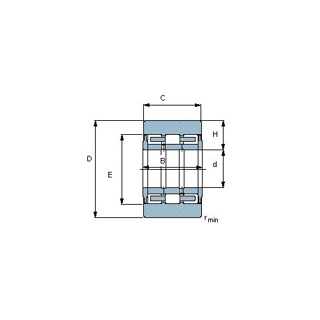 Подшипник BC3B 326277/HB1 чертеж