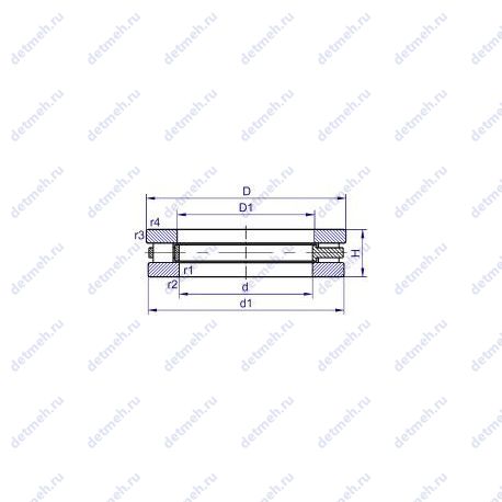 Подшипник BGSB 358371 чертеж