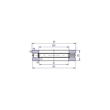 Подшипник BGSB 358395/HA1 чертеж