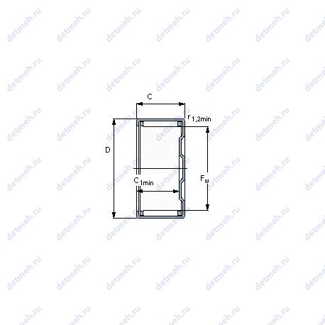 Подшипник BK 3012 чертеж