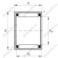 Чертеж подшипника BK 3520-A