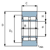 Чертеж подшипника BNTB 326074/HB1