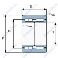 Чертеж подшипника BNTB 326247/HB1