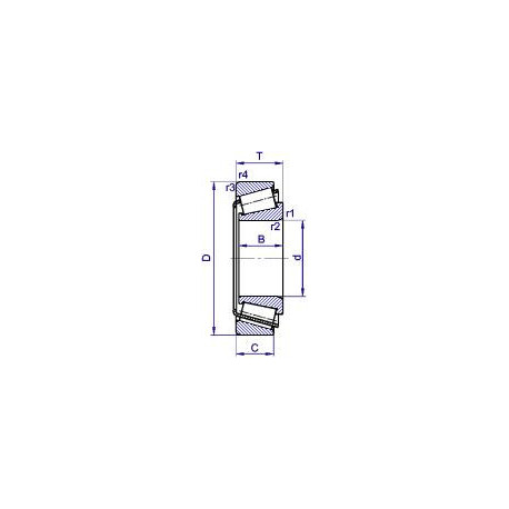 Подшипник BT1B 332890/HA1 чертеж