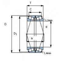Чертеж подшипника BT2B 328020