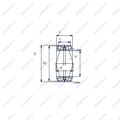 Подшипник BT2B 328130 чертеж