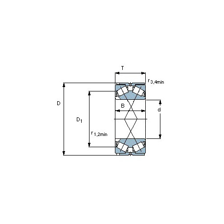 Подшипник BT2B 331840 G/HA1 чертеж