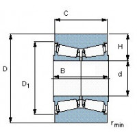 Чертеж подшипника BT2B 332618 A