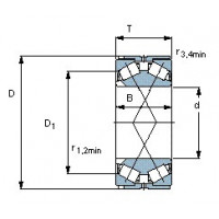 Чертеж подшипника BT2B 332931