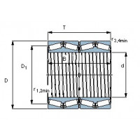 Чертеж подшипника BT4-8126 E1/C575