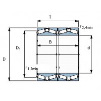Чертеж подшипника BT4B 328912 E3/C675