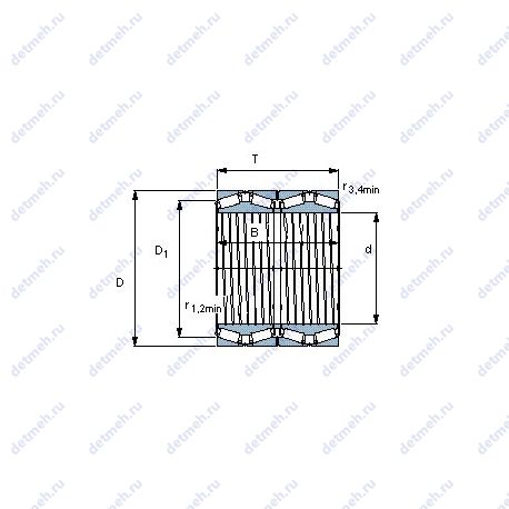 Подшипник BT4B 329071 G/HA1VA901 чертеж