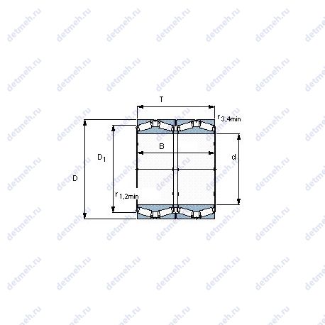 Подшипник BT4B 331226/HA1 чертеж