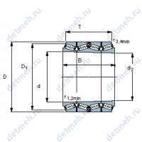 Чертеж подшипника BT4B 332596/HA4