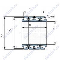 Чертеж подшипника BT4B 332997 B/HA1