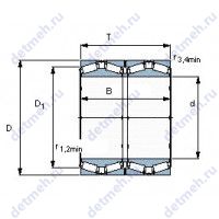Чертеж подшипника BT4B 334042 E1/C575