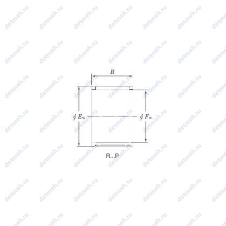 Подшипник R16/19.5FP чертеж
