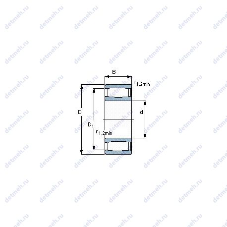 Подшипник C 2205 V чертеж