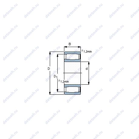 Подшипник C 2207 V чертеж