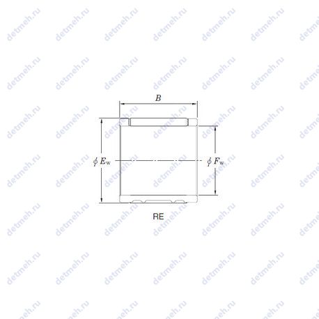 Подшипник RE152020AL2 чертеж
