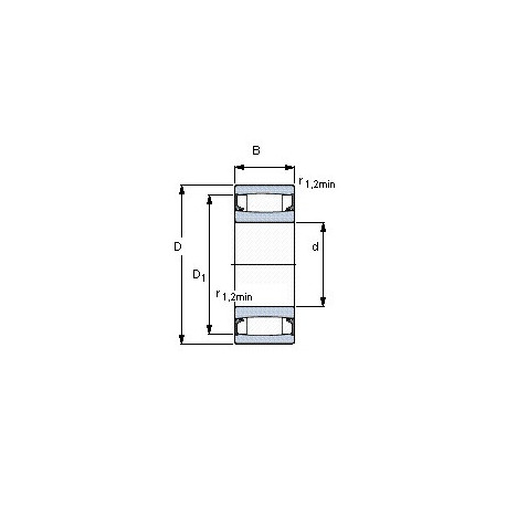 Подшипник C 6912-2NSV чертеж