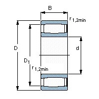Чертеж подшипника C 6912 V