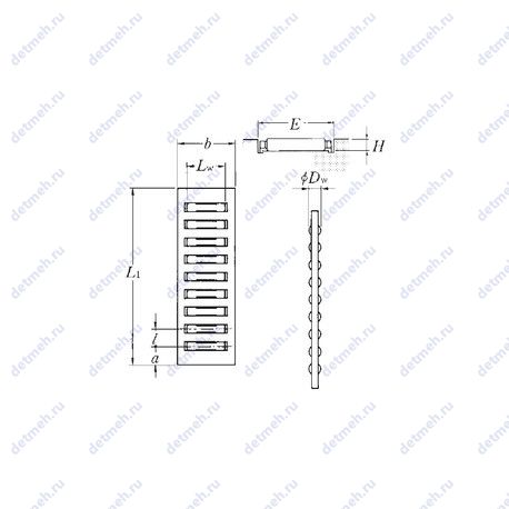 Подшипник RF3020/705 чертеж