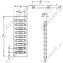 Чертеж подшипника RF3020/705