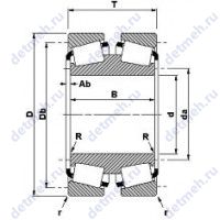 Чертеж подшипника EE221025D/221575