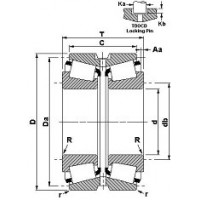 Чертеж подшипника EE244180/244236CD