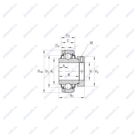 Подшипник ZARN 5090 L TN чертеж