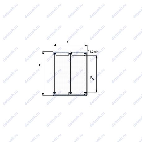 Подшипник HK 1522 чертеж