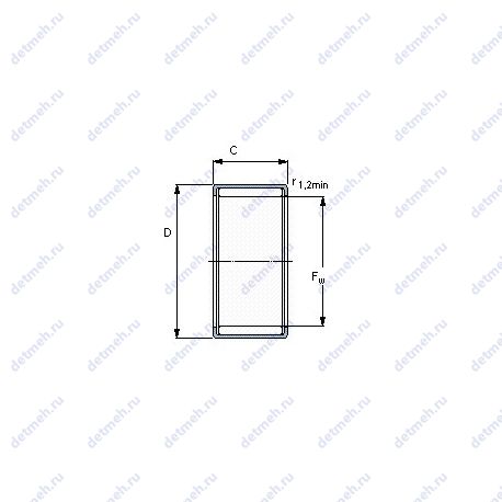 Подшипник HN 1210 чертеж