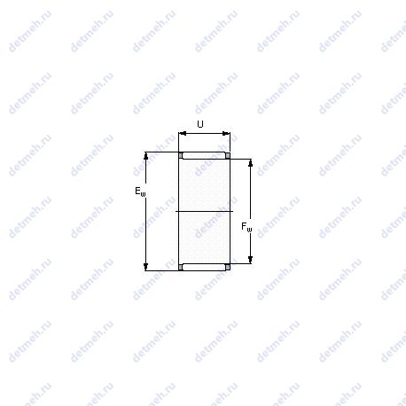 Подшипник K 12X18X12 TN чертеж