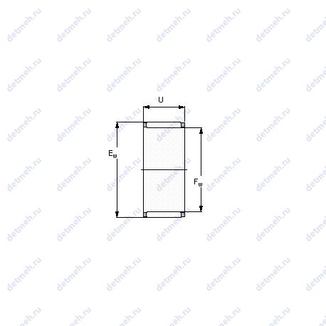 Подшипник K 5X8X8 TN чертеж