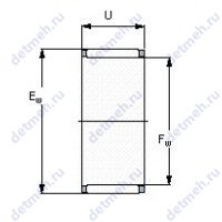 Чертеж подшипника K 65X70X20